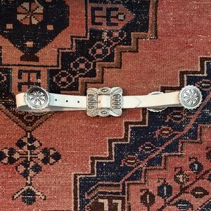 Vintage Leather Concho Belt